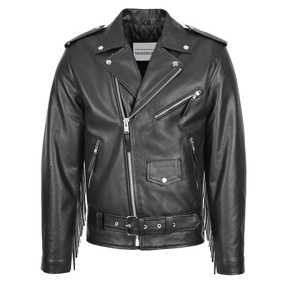 mens-biker-brando-leather-jacket-with-fringes-radient-black